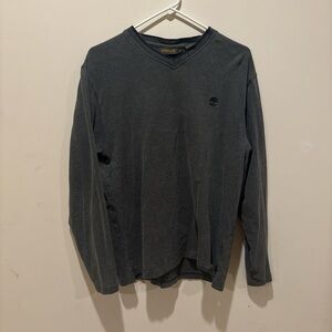 Timberland Men's Dark Gray Long Sleeve Tee